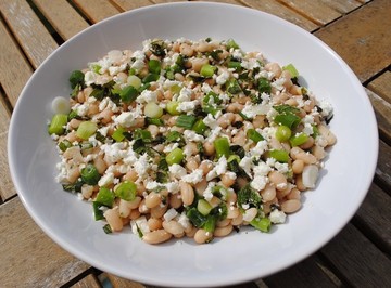 White Bean, Feta & Mint Salad